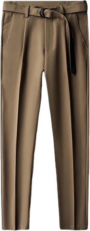 JEShifangjiusu Men's Slim Fit Dress Pant Casual Stretch Dress Pants Skinny Suit Pants Business Straight Flat-Front Chino Pant