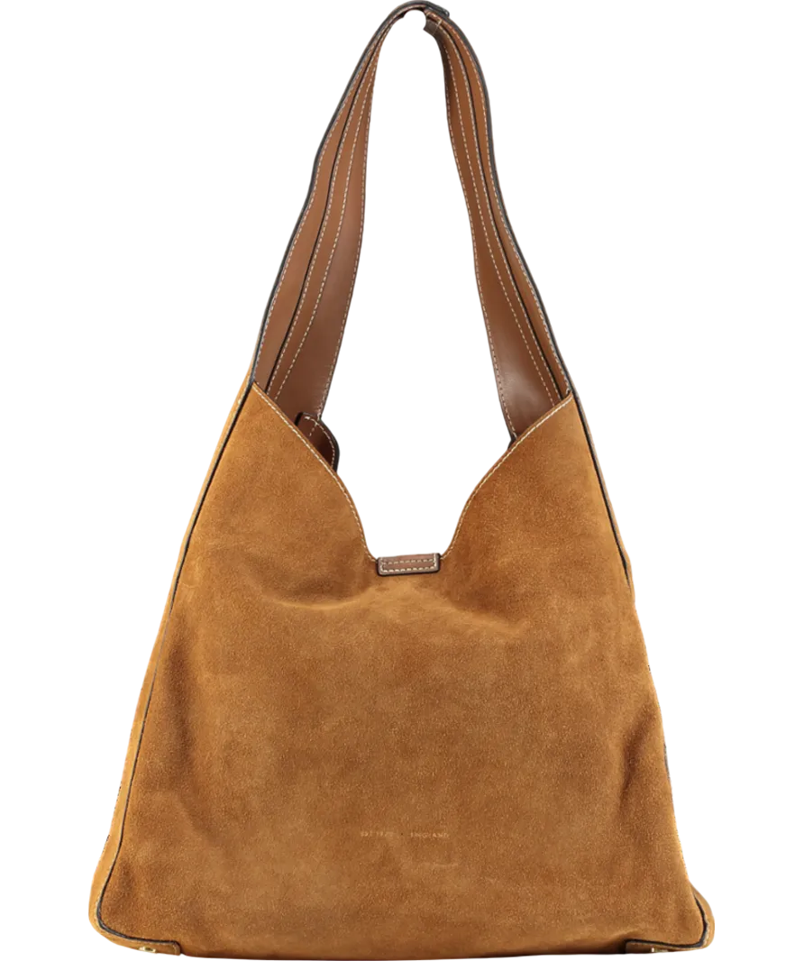 Jigsaw Brown Heckfield Suede Tote Bag