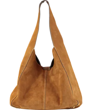 Jigsaw Brown Heckfield Suede Tote Bag
