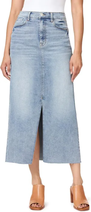 kensie Jeans for Women The High Rise Classic Calf Length Jean Skirt, Sizes 2-14