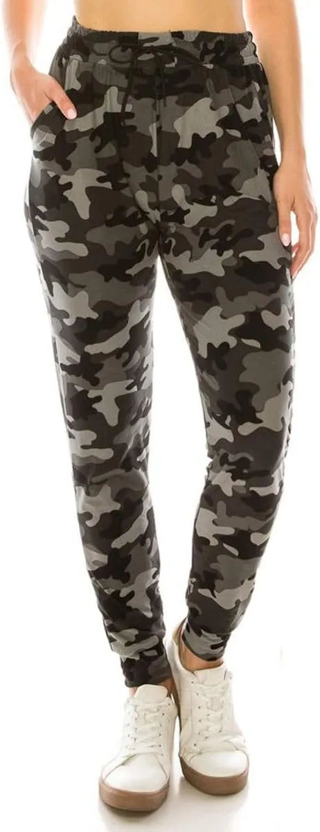 Leggings Depot Premium Women's Joggers Popular Print High Waist Track Pants (S-XL) BAT5