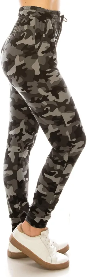 Leggings Depot Premium Women's Joggers Popular Print High Waist Track Pants (S-XL) BAT5