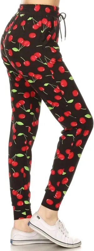 Leggings Depot Premium Women's Joggers Popular Print High Waist Track Pants (S-XL) BAT5