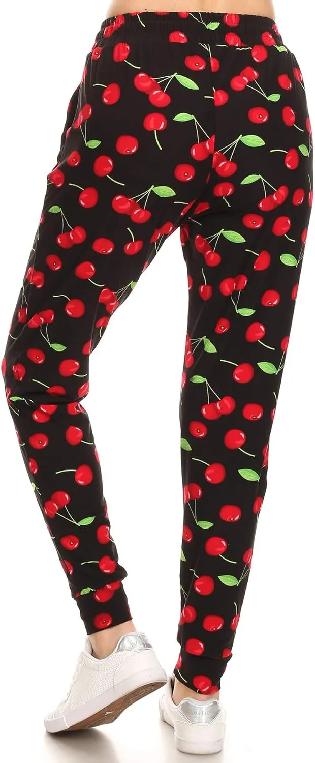 Leggings Depot Premium Women's Joggers Popular Print High Waist Track Pants (S-XL) BAT5