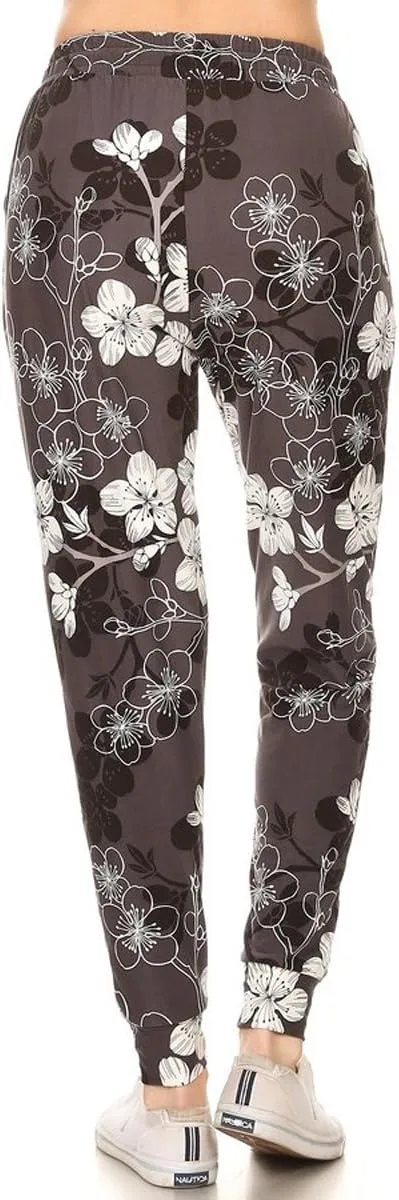 Leggings Depot Premium Women's Joggers Popular Print High Waist Track Pants (S-XL) BAT5