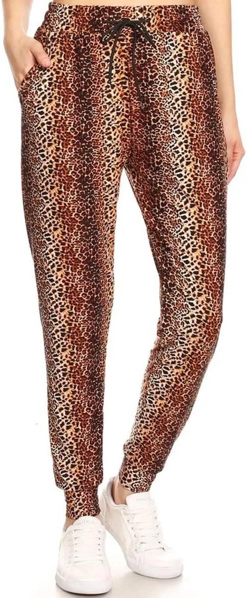 Leggings Depot Premium Women's Joggers Popular Print High Waist Track Pants(S-XL) BAT2