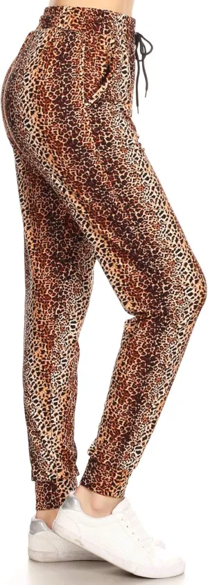 Leggings Depot Premium Women's Joggers Popular Print High Waist Track Pants(S-XL) BAT2