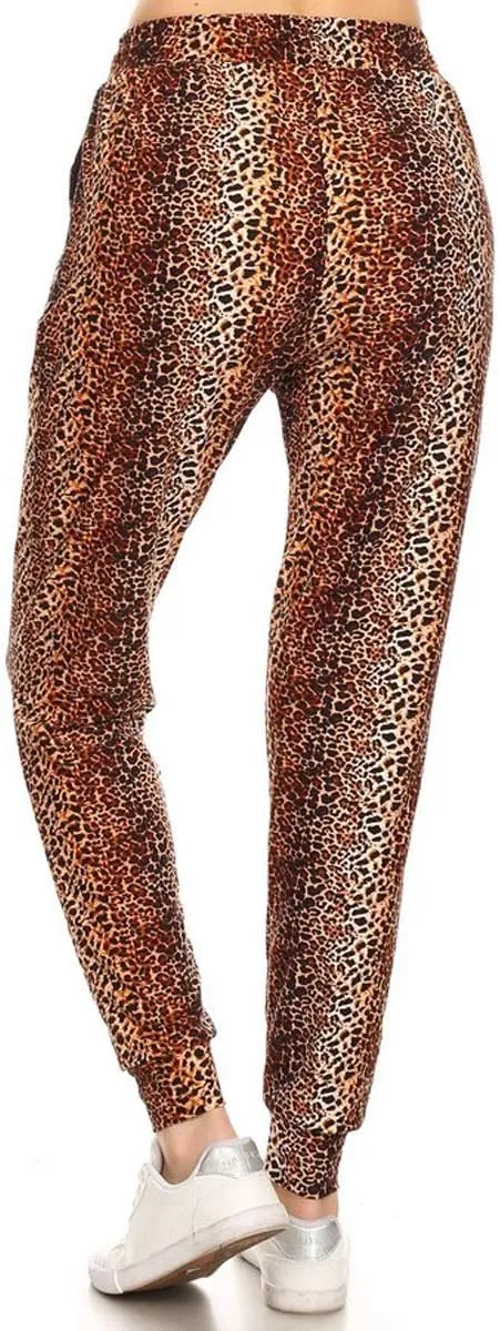 Leggings Depot Premium Women's Joggers Popular Print High Waist Track Pants(S-XL) BAT2