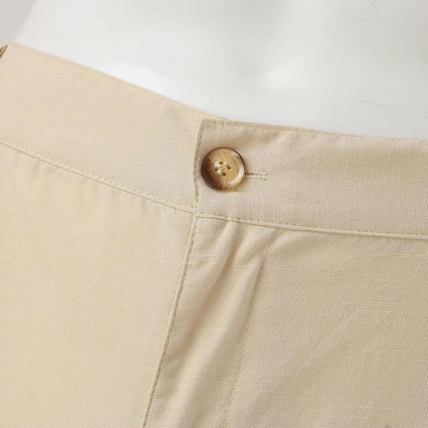 Linen Pants for Men Big and Tall Summer Elastic Waist Drawstring Beach Athletic Pants for Workout, Jogging, Running