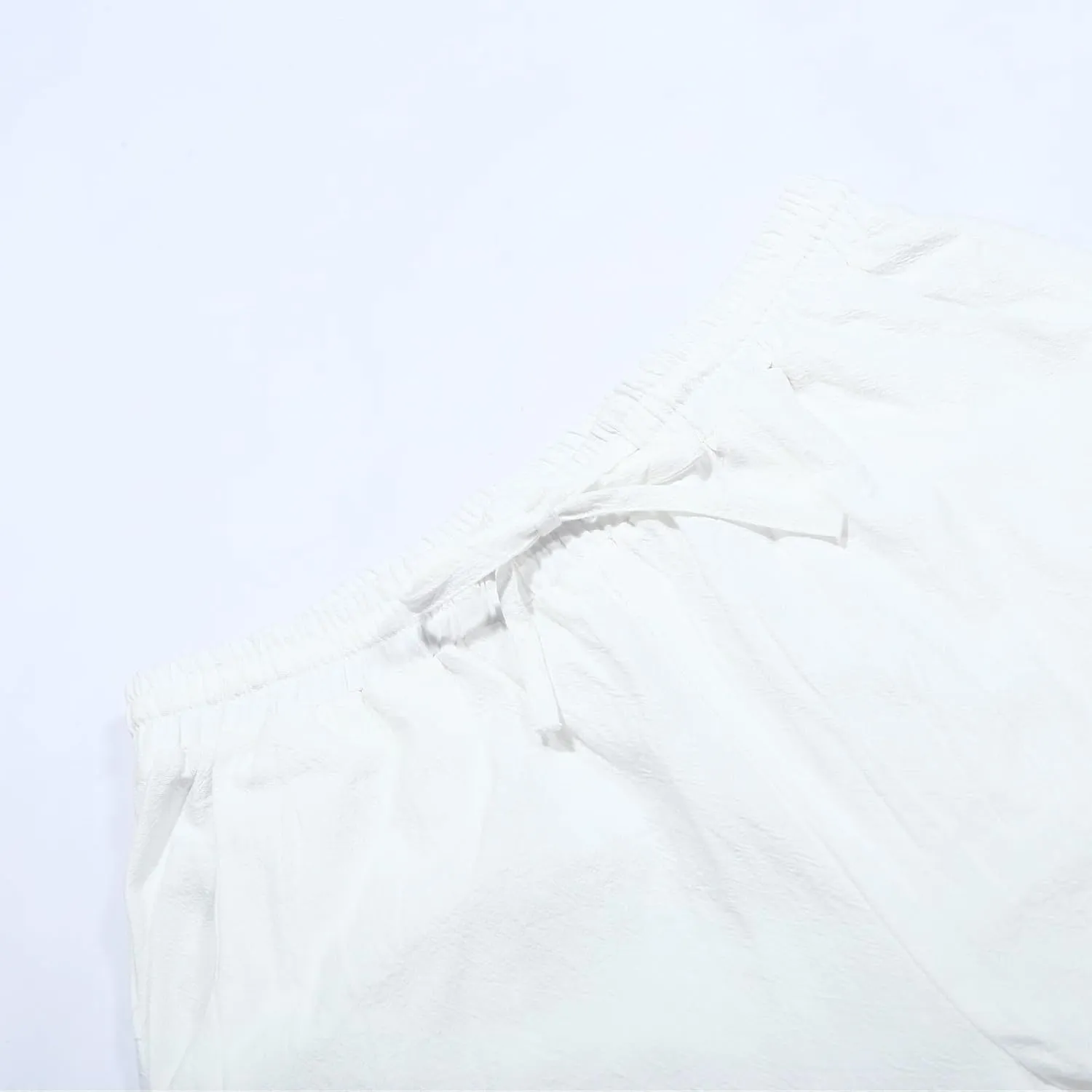 Linen Pants for Women Wide Straight Leg Side Button Pants 2025 Trendy Baggy Elastic Waist Trousers with Pockets