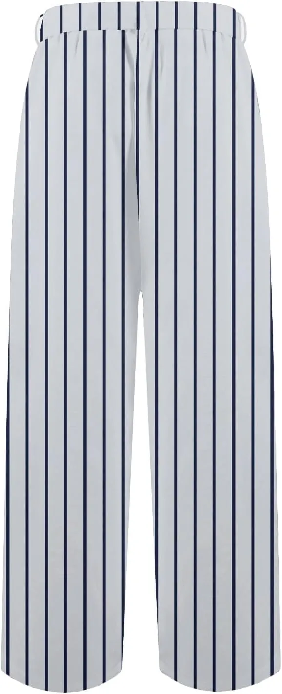 Linen Wide Leg Pants for Women High Waisted Adjustable Tie Knot Work Loose Flowy Beach Long Trousers with Pockets