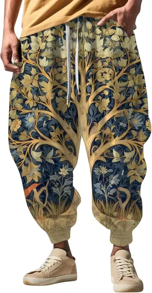 Long Sports Pants Print Fashion Street Feel Casual Sweatpants Mens Japanese Art Graphic Printed Casual Pants Hammer
