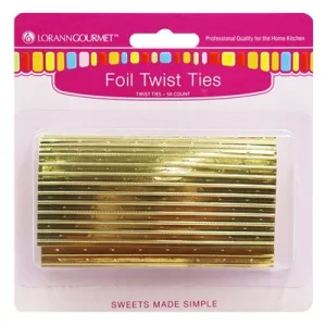 LorAnn Gold Twist Ties | 50pk