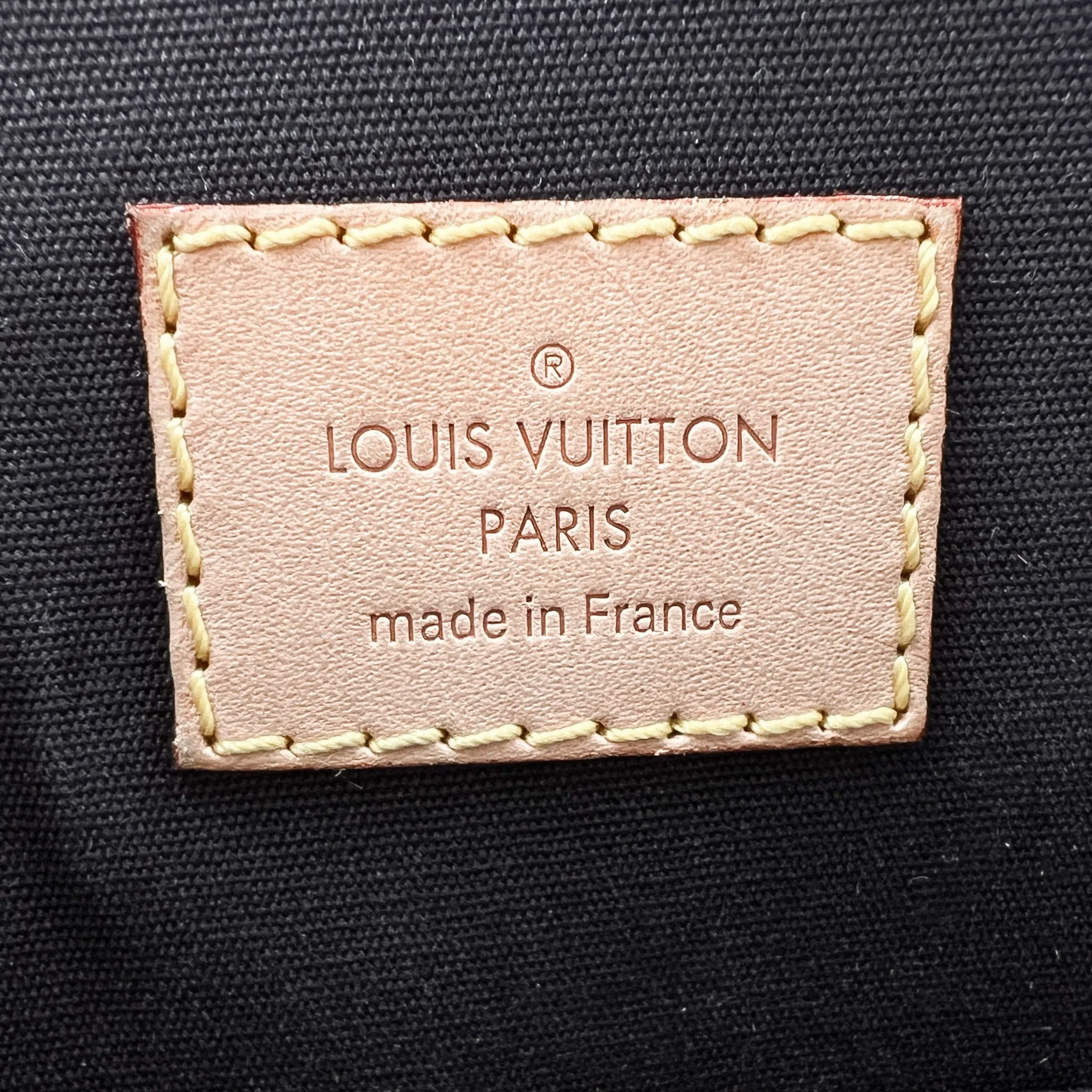 Louis Vuitton Black Patent Leather Alma PM Bag