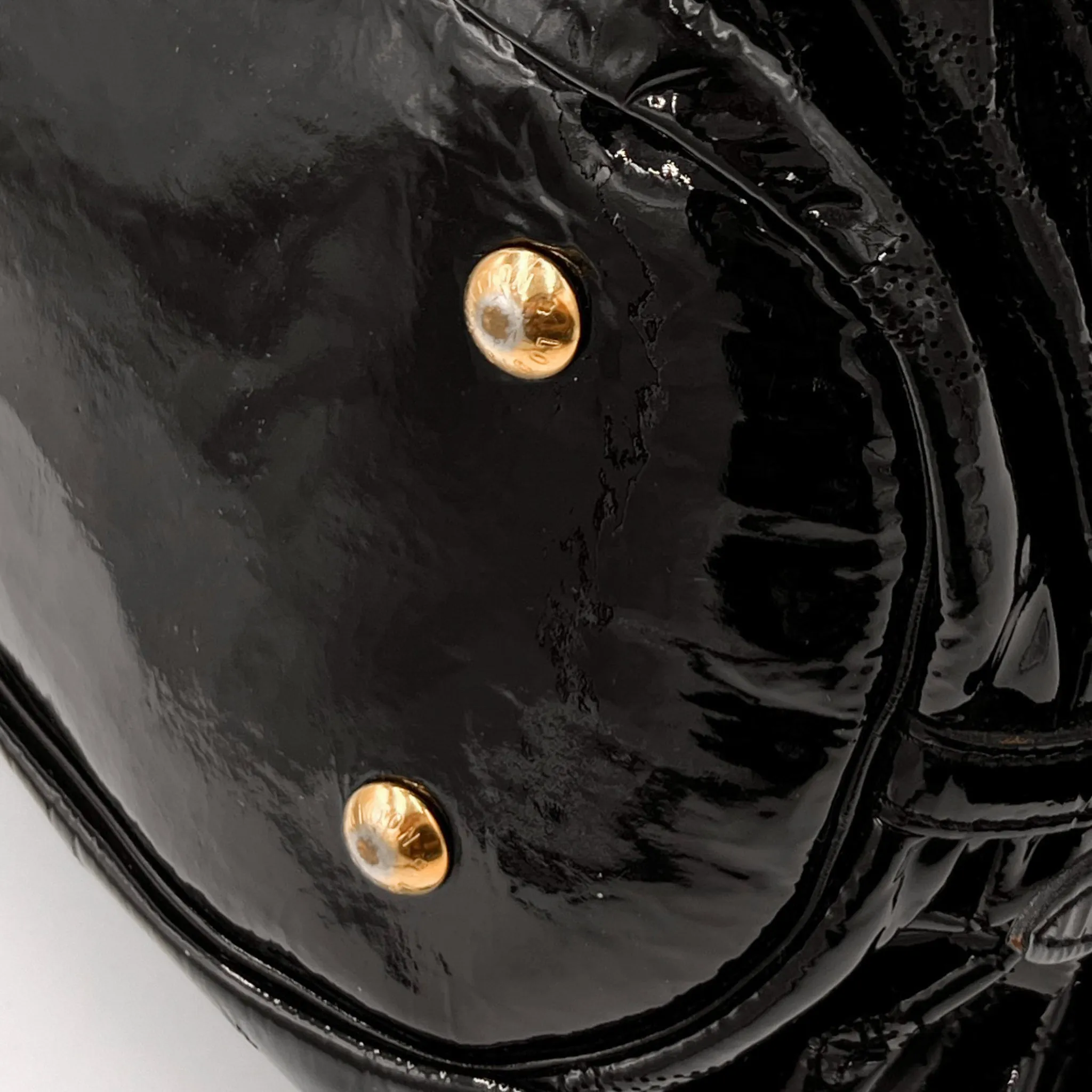 Louis Vuitton Black Patent Leather Mahina Surya Shoulder Bag