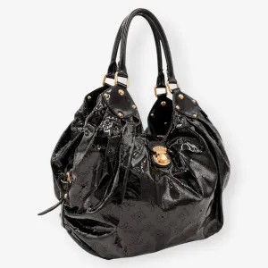Louis Vuitton Black Patent Leather Mahina Surya Shoulder Bag