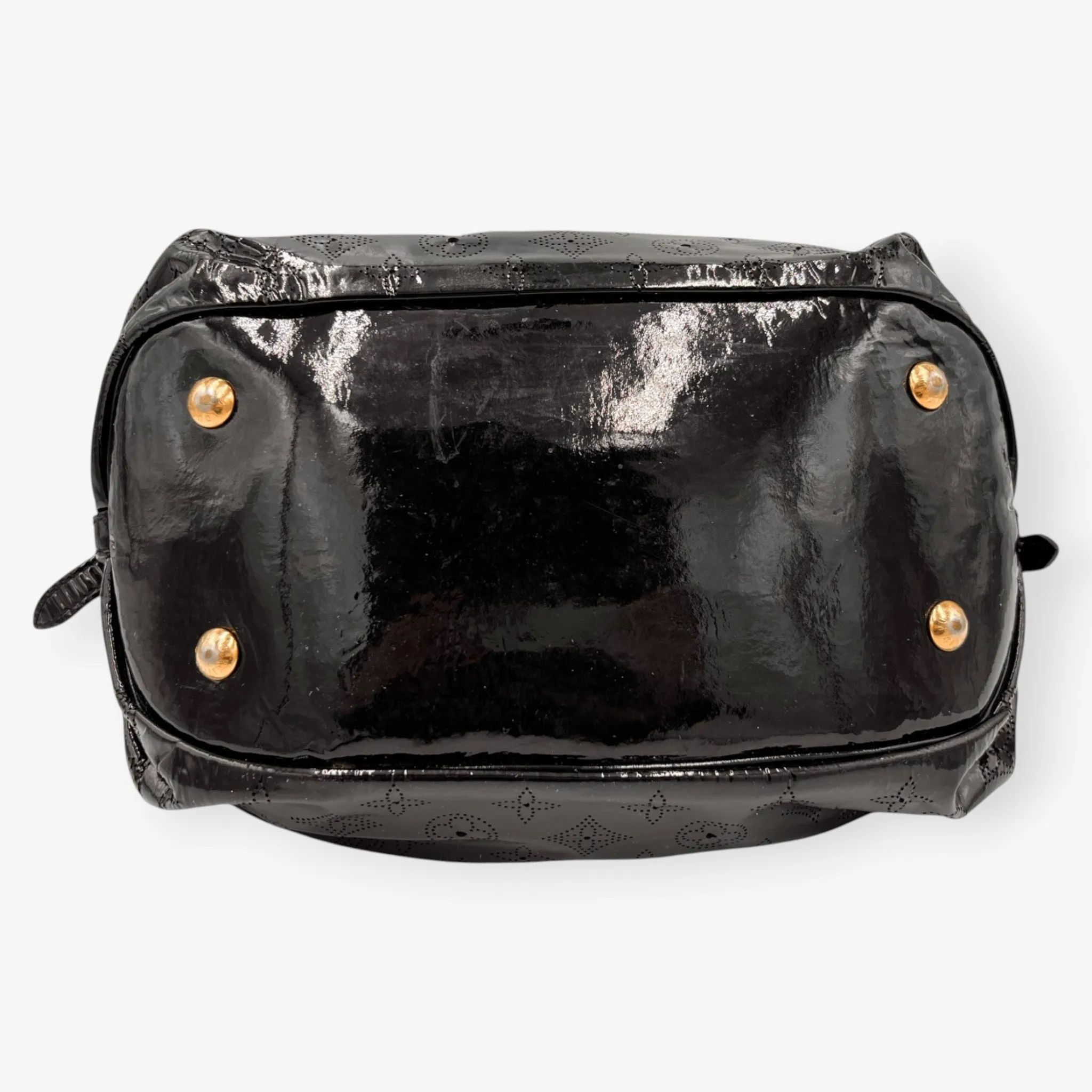 Louis Vuitton Black Patent Leather Mahina Surya Shoulder Bag