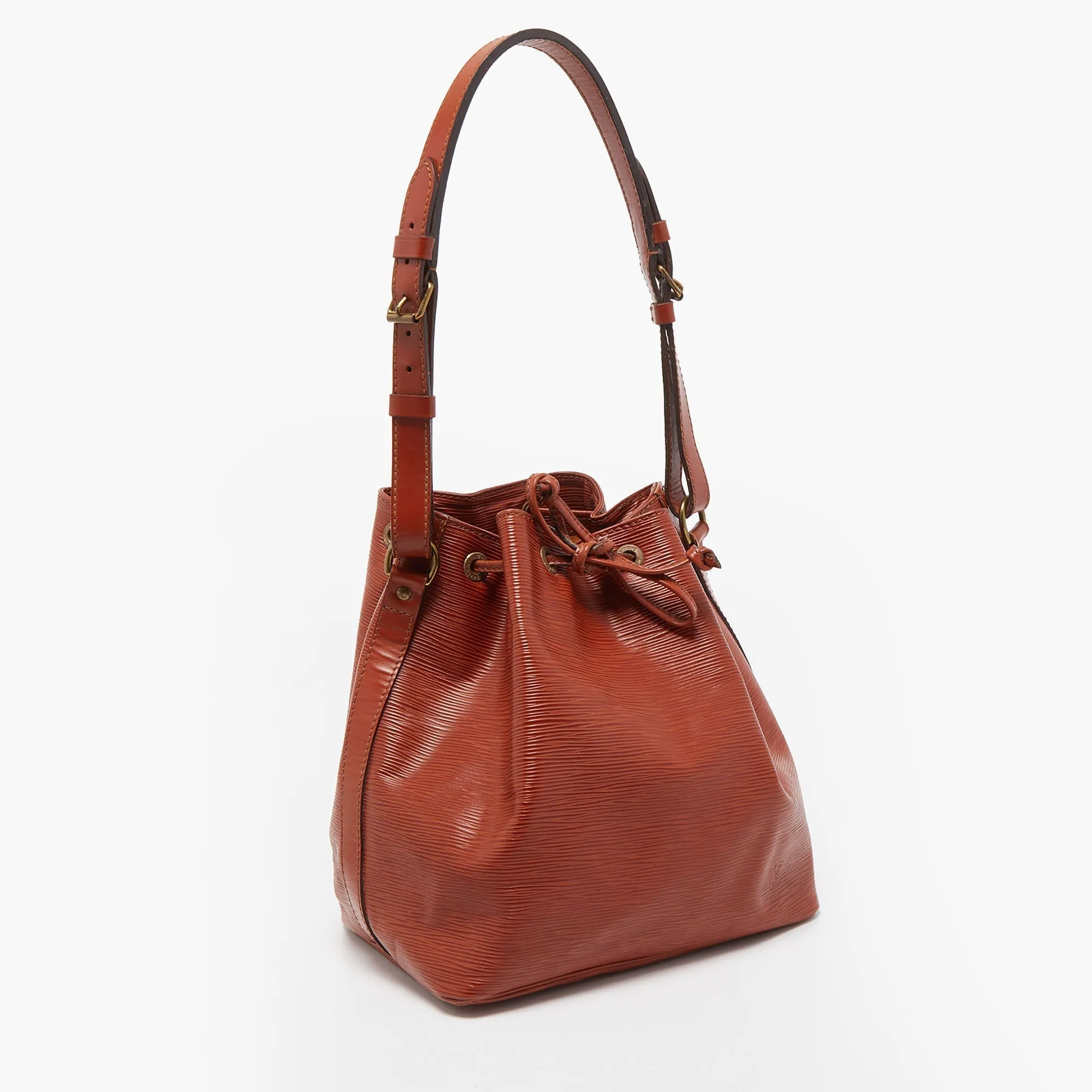 LOUIS VUITTON Cipango Gold Epi Leather Petit Noe Bag