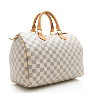 Louis Vuitton Damier Azur Speedy 30 Satchel (SHF-21706)