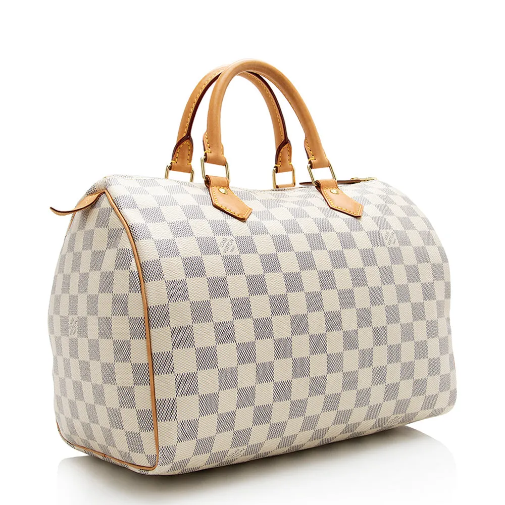 Louis Vuitton Damier Azur Speedy 30 Satchel (SHF-21706)
