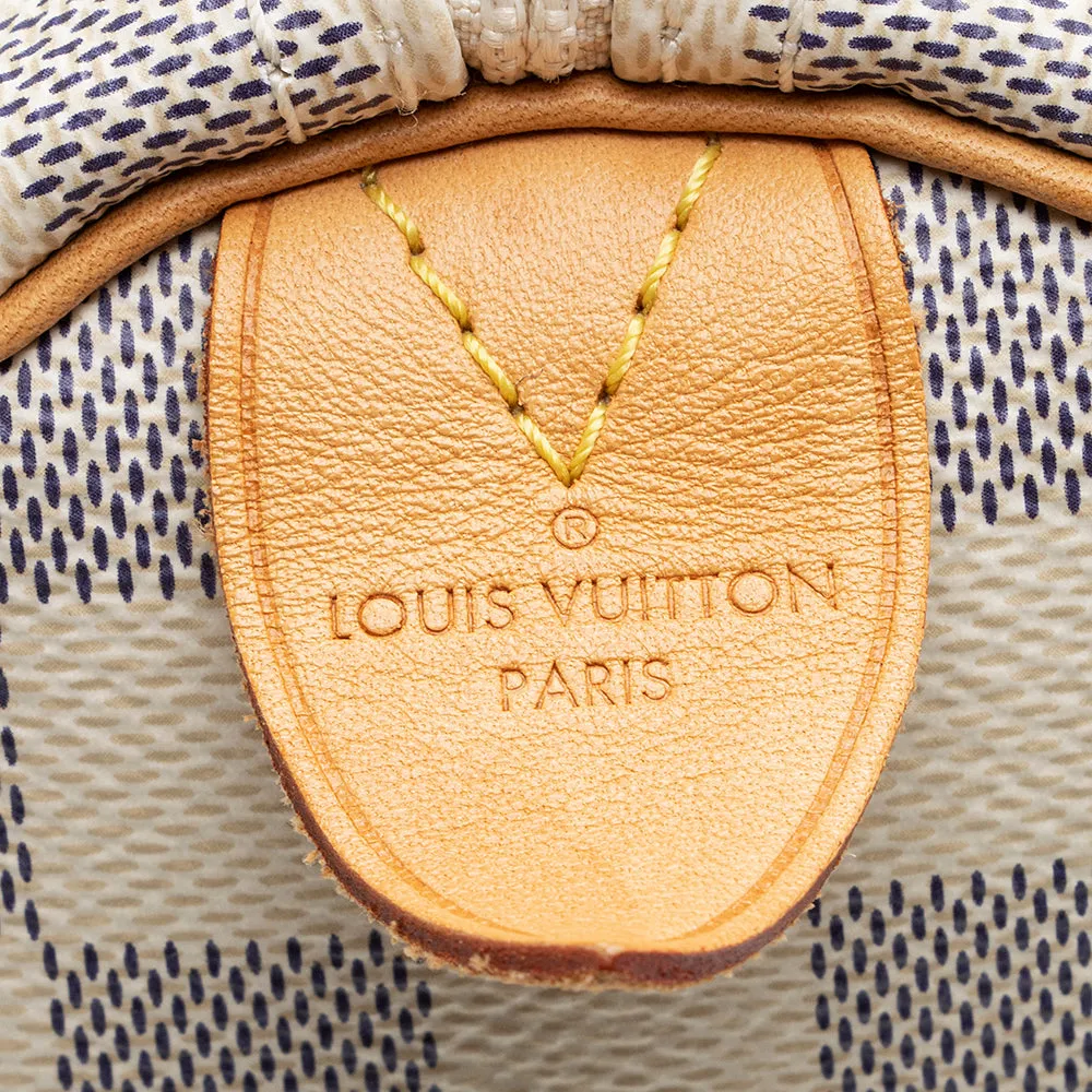 Louis Vuitton Damier Azur Speedy 30 Satchel (SHF-21706)