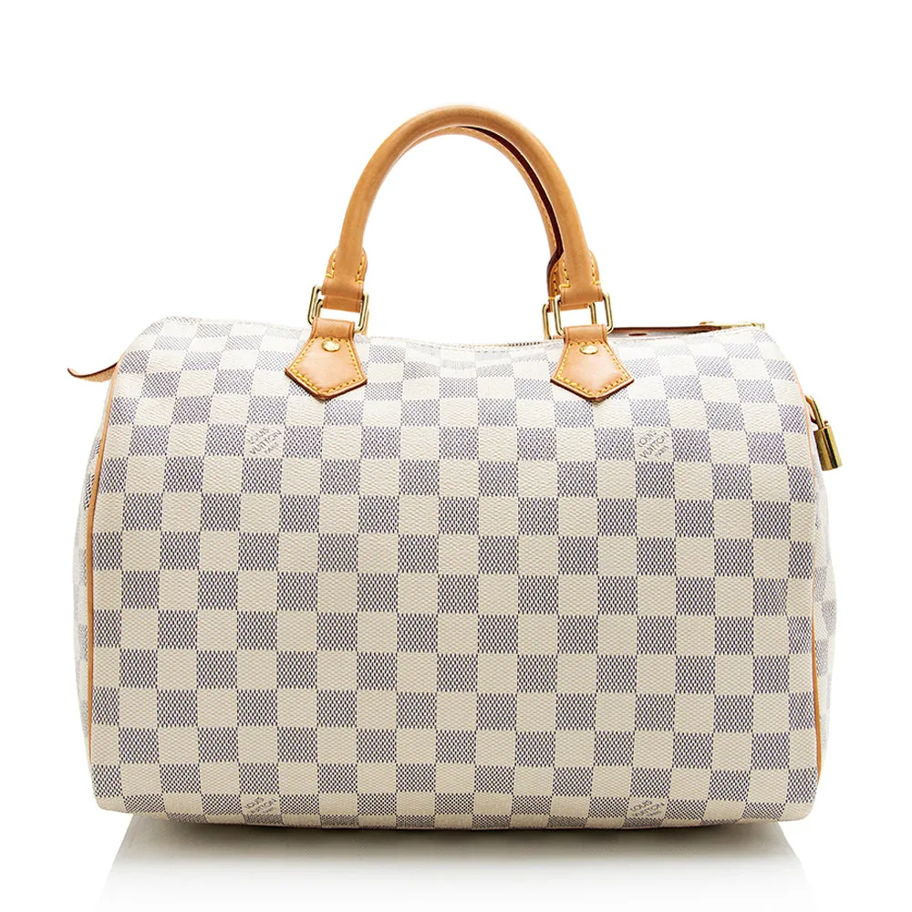 Louis Vuitton Damier Azur Speedy 30 Satchel (SHF-21706)