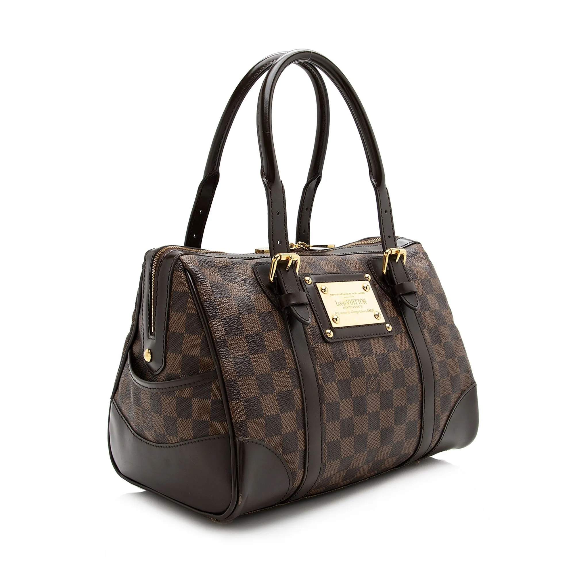 Louis Vuitton Damier Ebene Berkeley Satchel (SHF-22309)