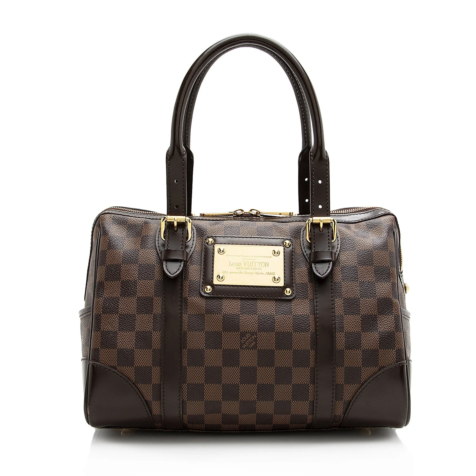 Louis Vuitton Damier Ebene Berkeley Satchel (SHF-22309)