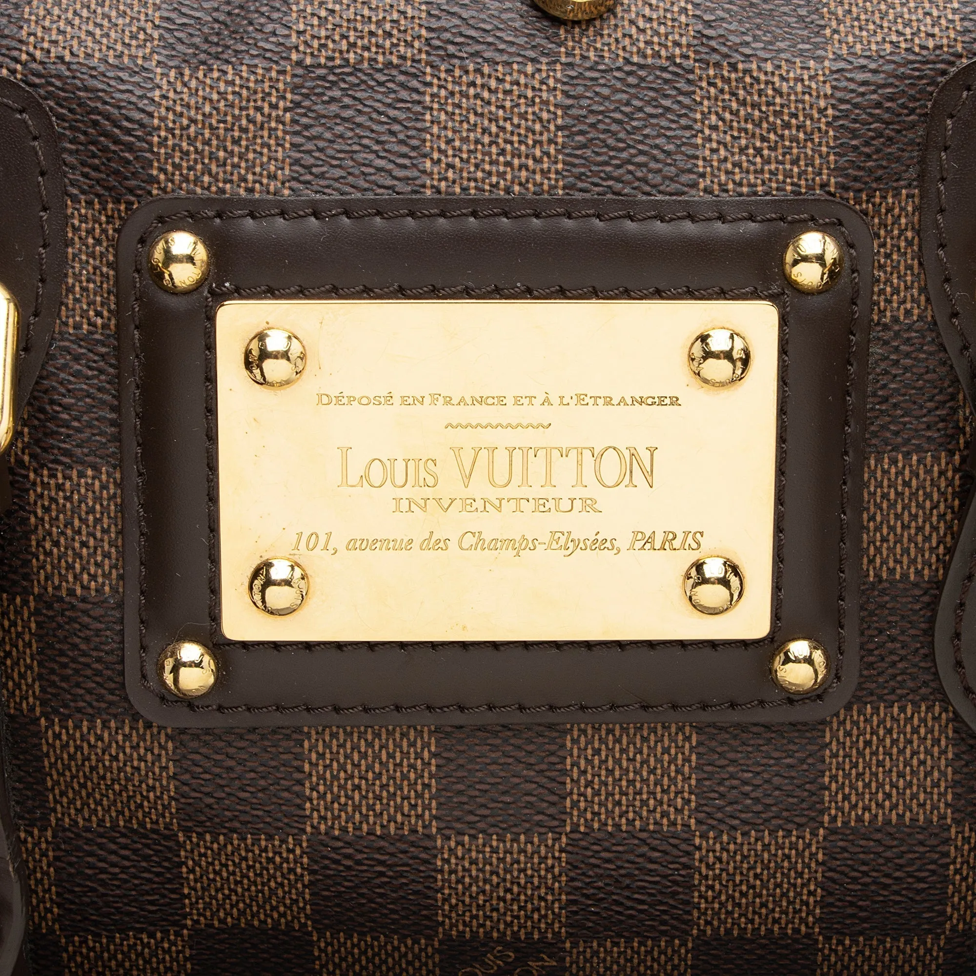 Louis Vuitton Damier Ebene Berkeley Satchel (SHF-22309)