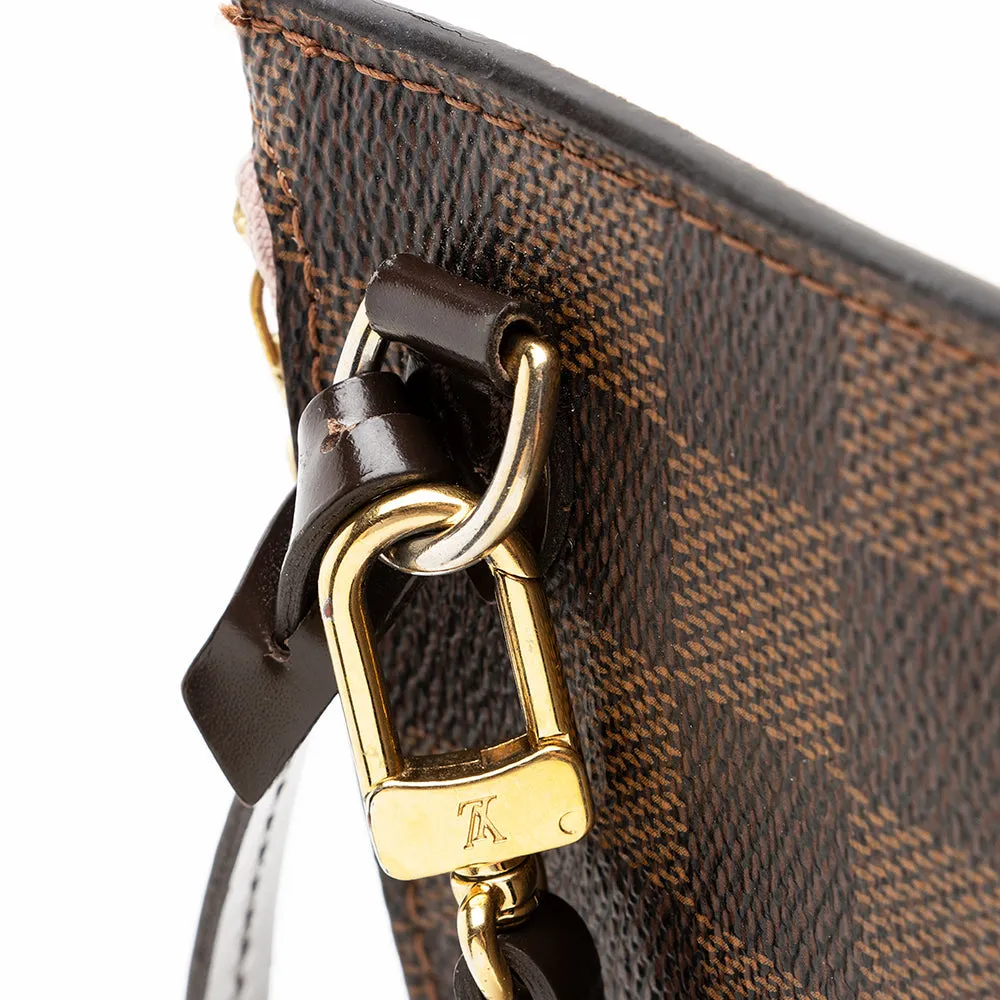 Louis Vuitton Damier Ebene Neverfull MM Pochette (SHF-16975)