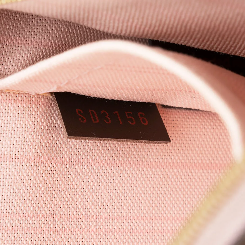 Louis Vuitton Damier Ebene Neverfull MM Pochette (SHF-16975)