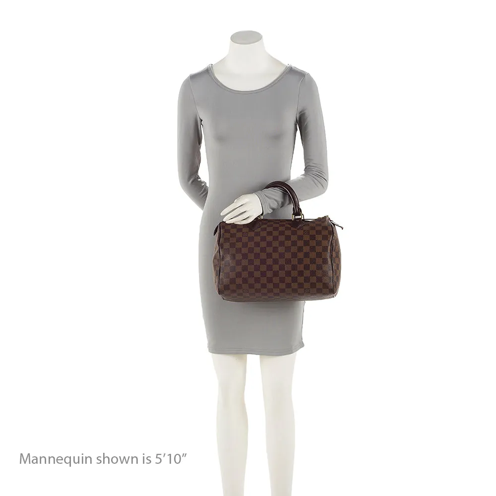 Louis Vuitton Damier Ebene Speedy 30 Satchel (SHF-20222)