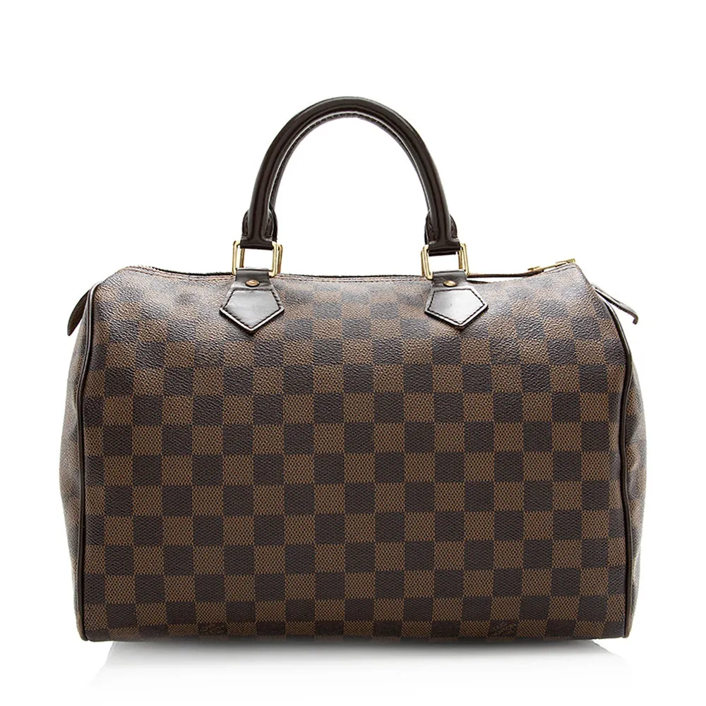 Louis Vuitton Damier Ebene Speedy 30 Satchel (SHF-20222)