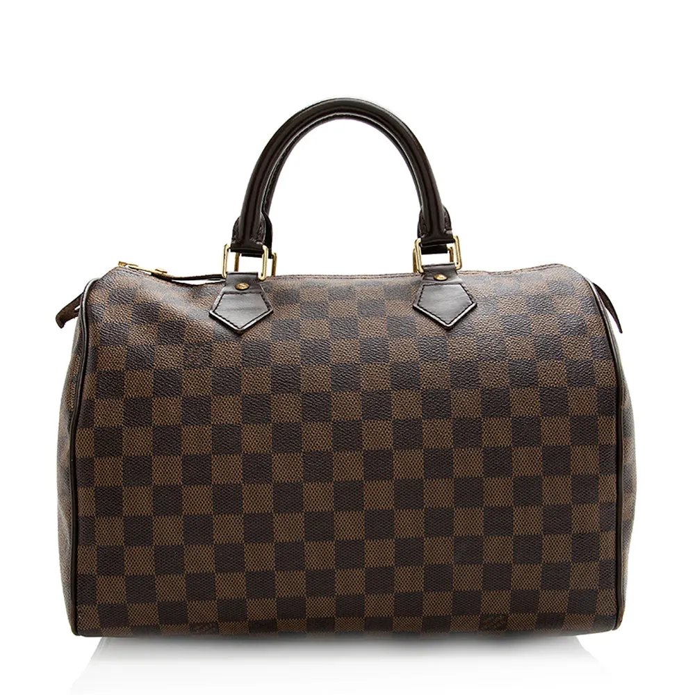 Louis Vuitton Damier Ebene Speedy 30 Satchel (SHF-20222)
