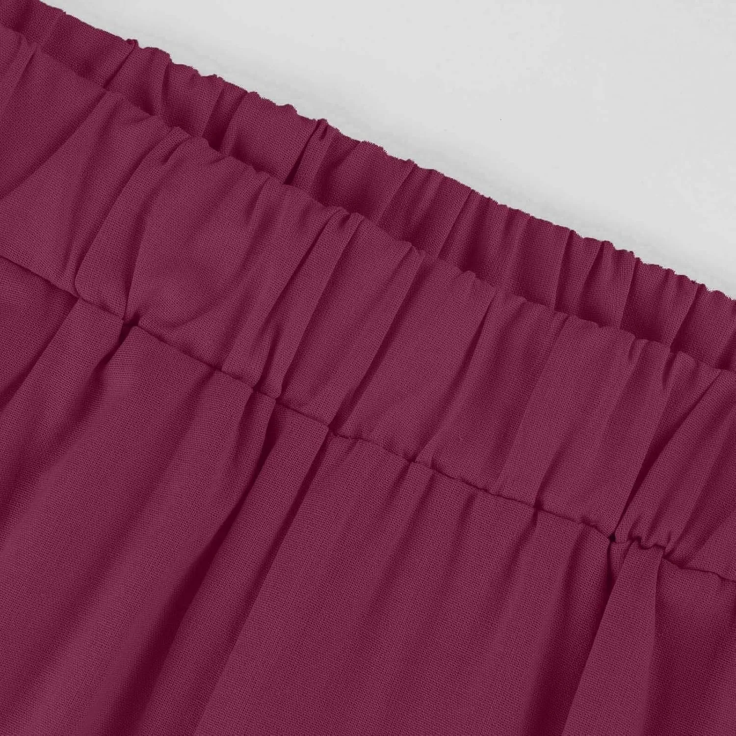 Lounge Pants for Women Casual Cotton Linen Summer Wide Leg Drawstring High Waist Cropped Trouser Vacation Outfits