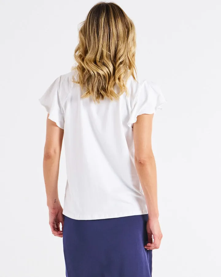 Magnolia Frill Sleeve Top