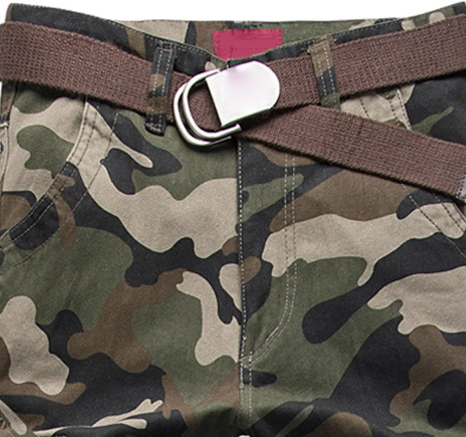 Men's Camo Cargo Pants Trousers Hiking Pants 8 Pocket Plain Comfort Breathable Outdoor Daily Work Pants for Hiking