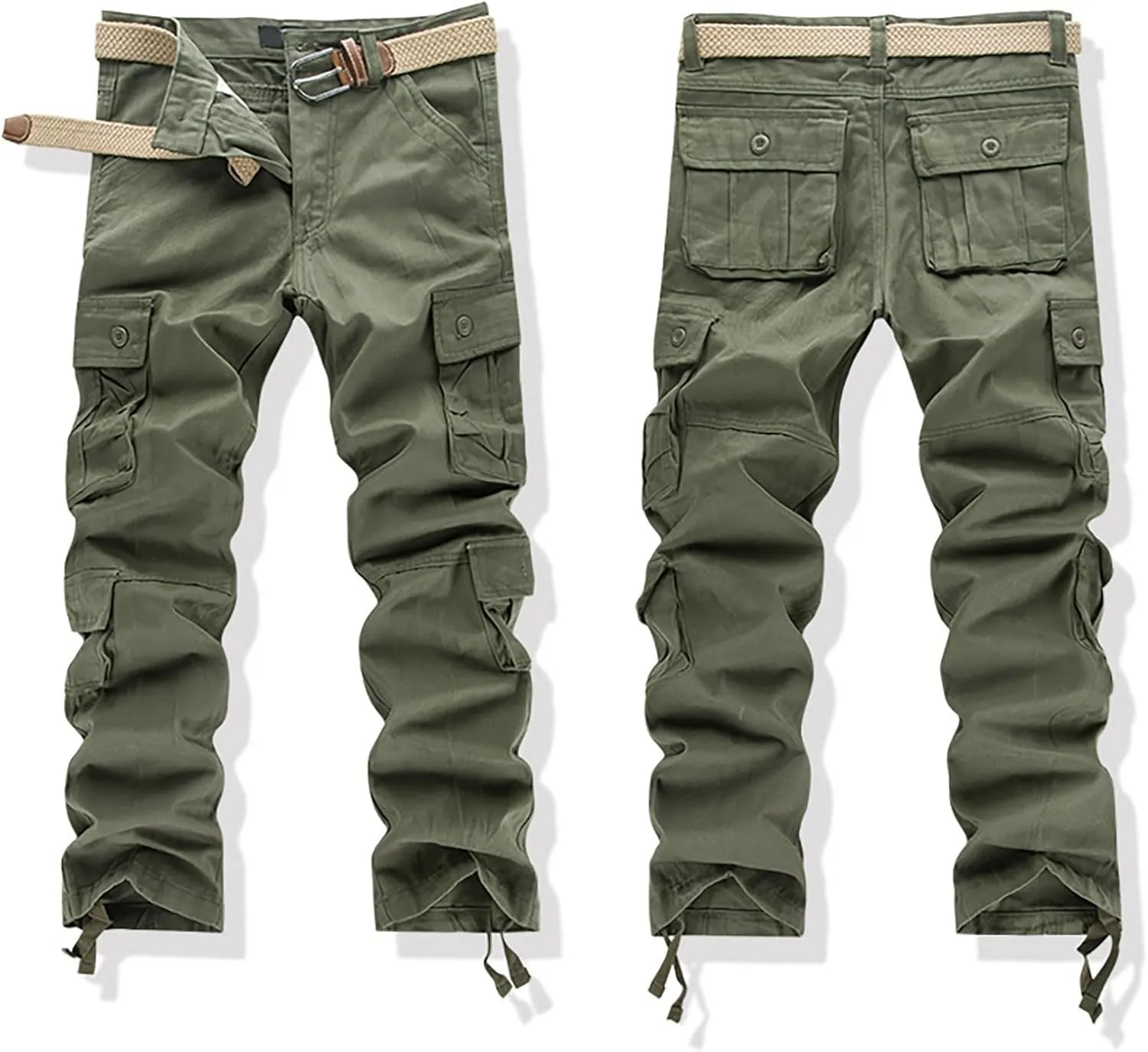 Men's Cargo Jogger Sweatpants Casual Cotton Cargo Pants Gym Sweatpants Trousers Mens Long Outdoor Hiking Work