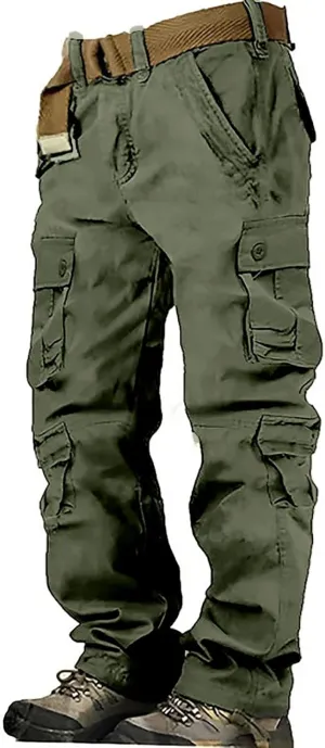 Men's Cargo Jogger Sweatpants Casual Cotton Cargo Pants Gym Sweatpants Trousers Mens Long Outdoor Hiking Work