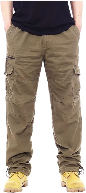 Mens Cargo Pants Slim with Pockets Hiking Pants Big and Tall Stretch Skinny Fit Baggy Sweatpants Travel Pants Workout