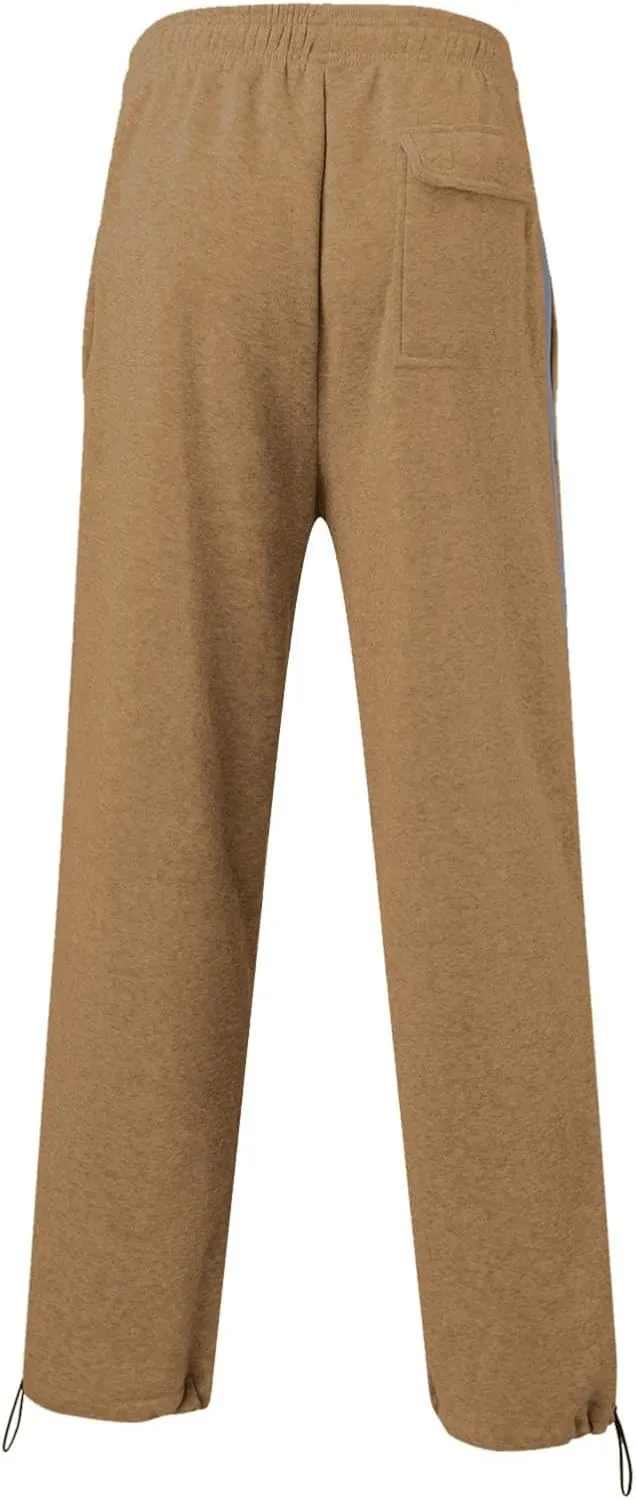 Mens Casual Pants Fashion Sport Cargo Sweatpants Lightweight Workout Athletic Pants Open Bottom Joggers with Pockets