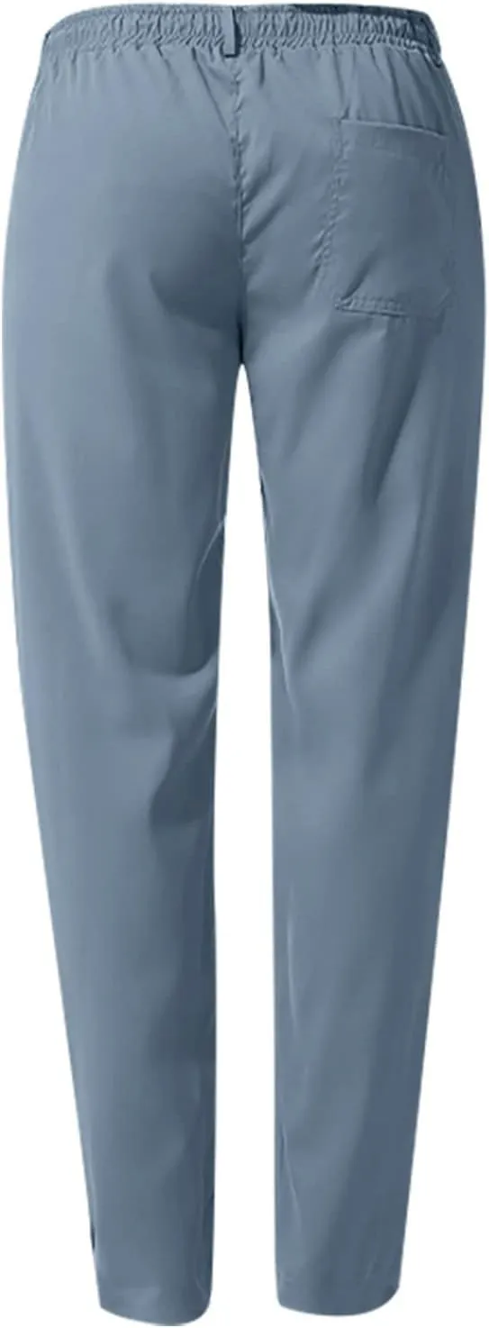 Men's Chino Pants Casual Stretch Waist Tapered Trousers Slim Fit Dress Pants Casual Stretch Twill Pant with Pockets