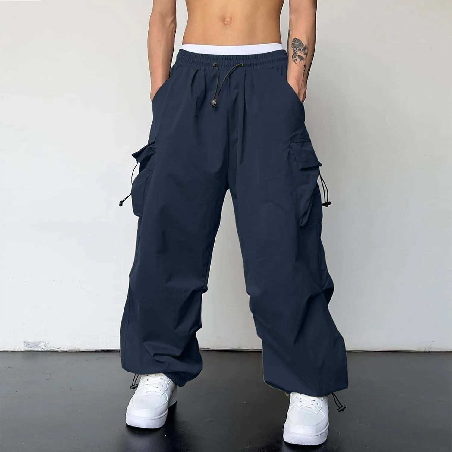 Men's Cool Lightweight Cargo Athletic Pants Fast Dry Joggers Breathable Outdoor Trousers with Pockets