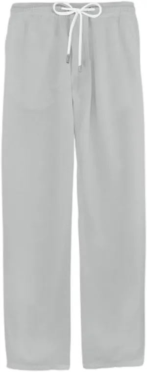 Men's Cotton Linen Drawstring Pants Elastic Waist Casual Long Pants Lightweight Loose Fit for Yoga Jogging Beachwear
