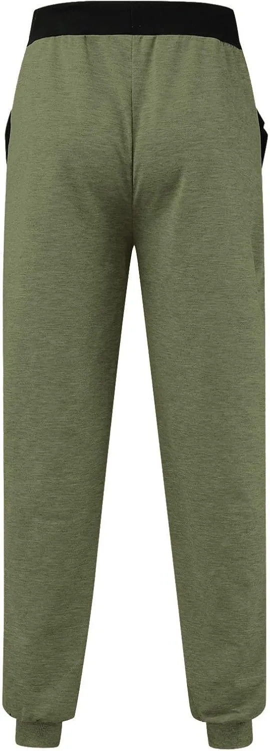 Mens Fleece Lightweight Joggers Pants Workouts Zipper Pockets Drawstring Slim Fit for Running Sports Wear