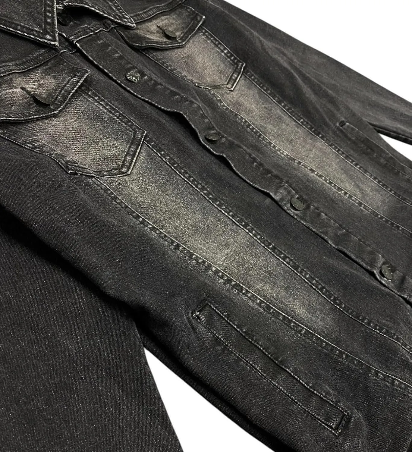 Men's Jean Suit Standard Jacket with Slim Fit Jeans
