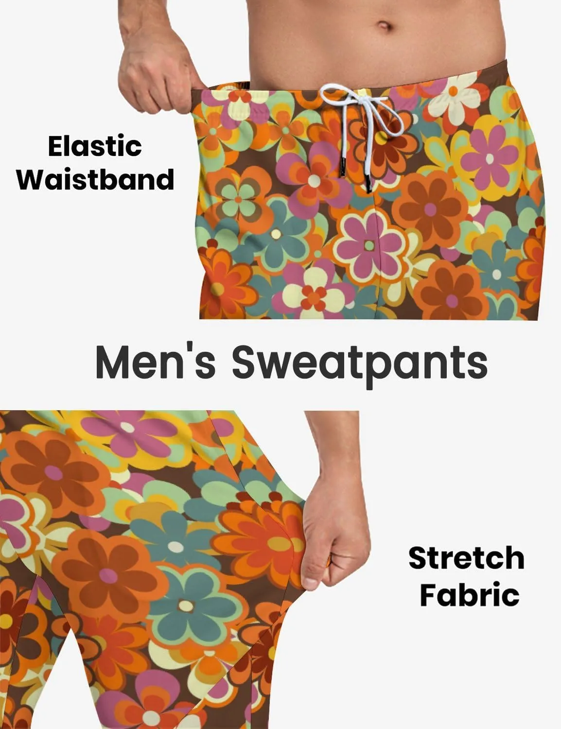 Men's Jogger Pants 80s Workout Costumes 90s Funny Sweatpants with Pockets Casual Sports Track Pants