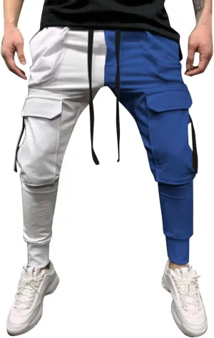 Men's Joggers Punk Cargo Baggy Techwear Hip Hop Patchwork Streetwear Tactical Track Pants