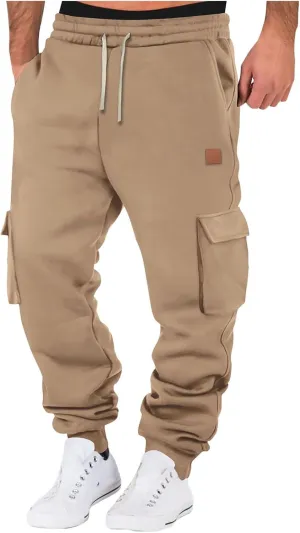Men's Joggers Punk Cargo Baggy Techwear Hip Hop Patchwork Streetwear Tactical Track Pants