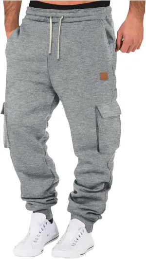 Men's Joggers Punk Cargo Baggy Techwear Hip Hop Patchwork Streetwear Tactical Track Pants